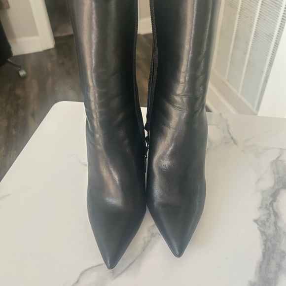 Saint Laurent Black Heeled Boots - Picture 1 of 8